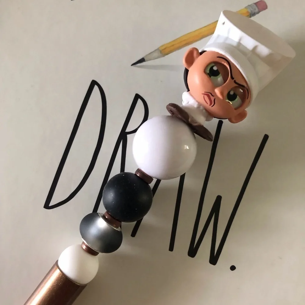 Disney Doorables: Ratatouille: Skinner handmade beaded pen